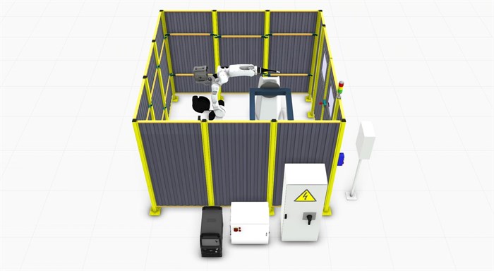 Роботизированный сварочный комплекс с одноосевым позицонером GR007