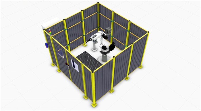 Роботизированный сварочный комплекс с одним стационарным столом GR010