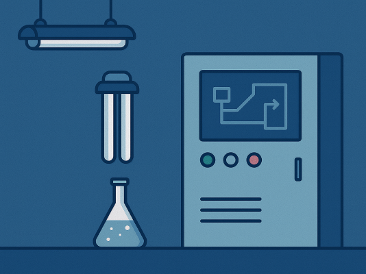 Шкафы  управления УФ-освещения и диспетчеризации на фармацевтическом производстве Proekt5
