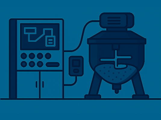 Шкаф и пульт управления миксером для замеса специй на пищевом производстве Proekt6