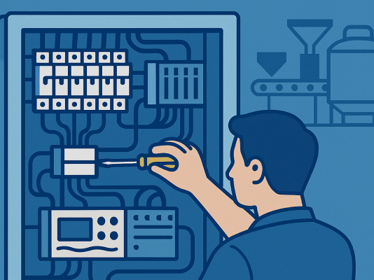 Сборка шкафа управления линией производства сметаны в пищевой промышленности Proekt7