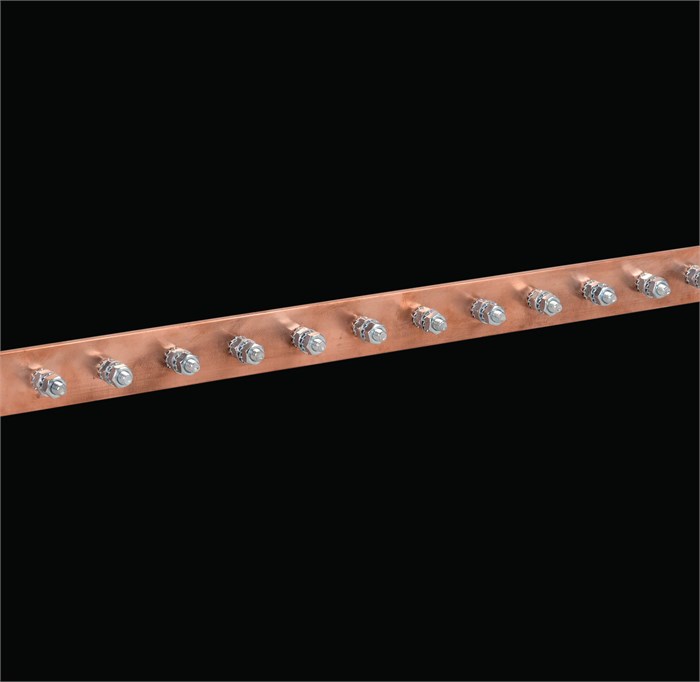 Шина заземления 12 соединений – (1X95 LUG – 2X25 mm² + 10x16 mm²) NEUTRAL BAR 250A TP 1210250