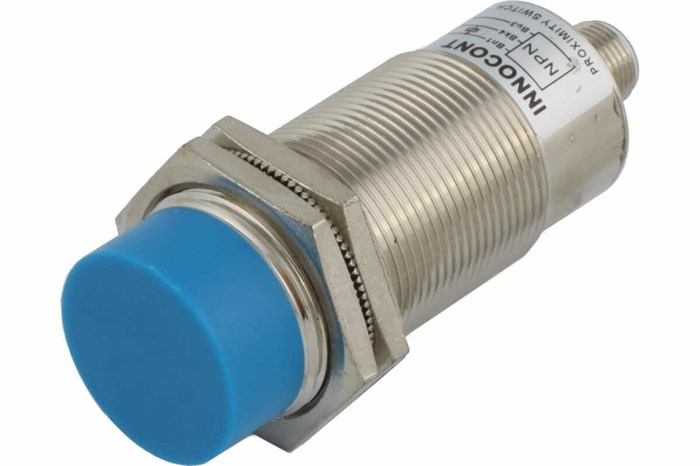 INNOCONT Индуктивный датчик, M30x1,5, L=78 мм, неэкранированный, зона срабатывания 15 мм, -25 +60 С, 12…24 VDC, IP67, выход: NPN NO, макс. ток 200 мА, разъем M12 SLI-30N15C SLI-30N15C