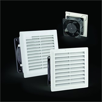 Фильтрующий вентилятор с решеткой 250x250 45W, EBM PAPST, AC, 160 м3/ч TP 983141